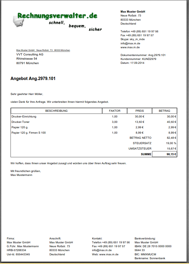 Angebot Erstellen Salesforce